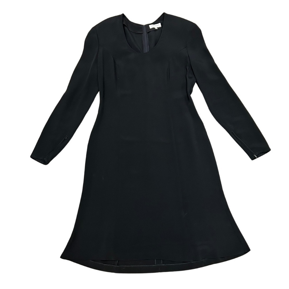 Giorgio Armani Le Collezioni Black Structured Dress (Size 12)